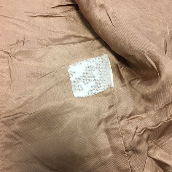 LEVI'S Vintage Suede Leather Tan Vest Orange Tap L - Picture 6 of 16